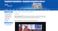 Desktop Screenshot of plazmovygenerator.cz
