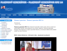 Tablet Screenshot of plazmovygenerator.cz